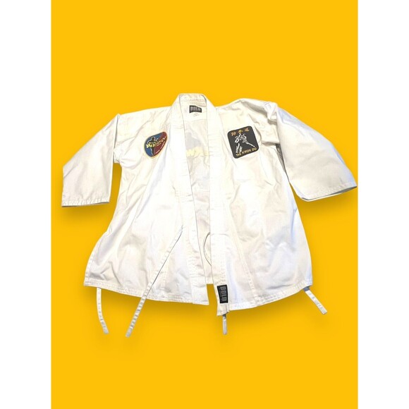 Kenny Roy’s Taekwondo Academy Uniform Size 3 - 2 Embroidered Patches Bold Look - Picture 1 of 9